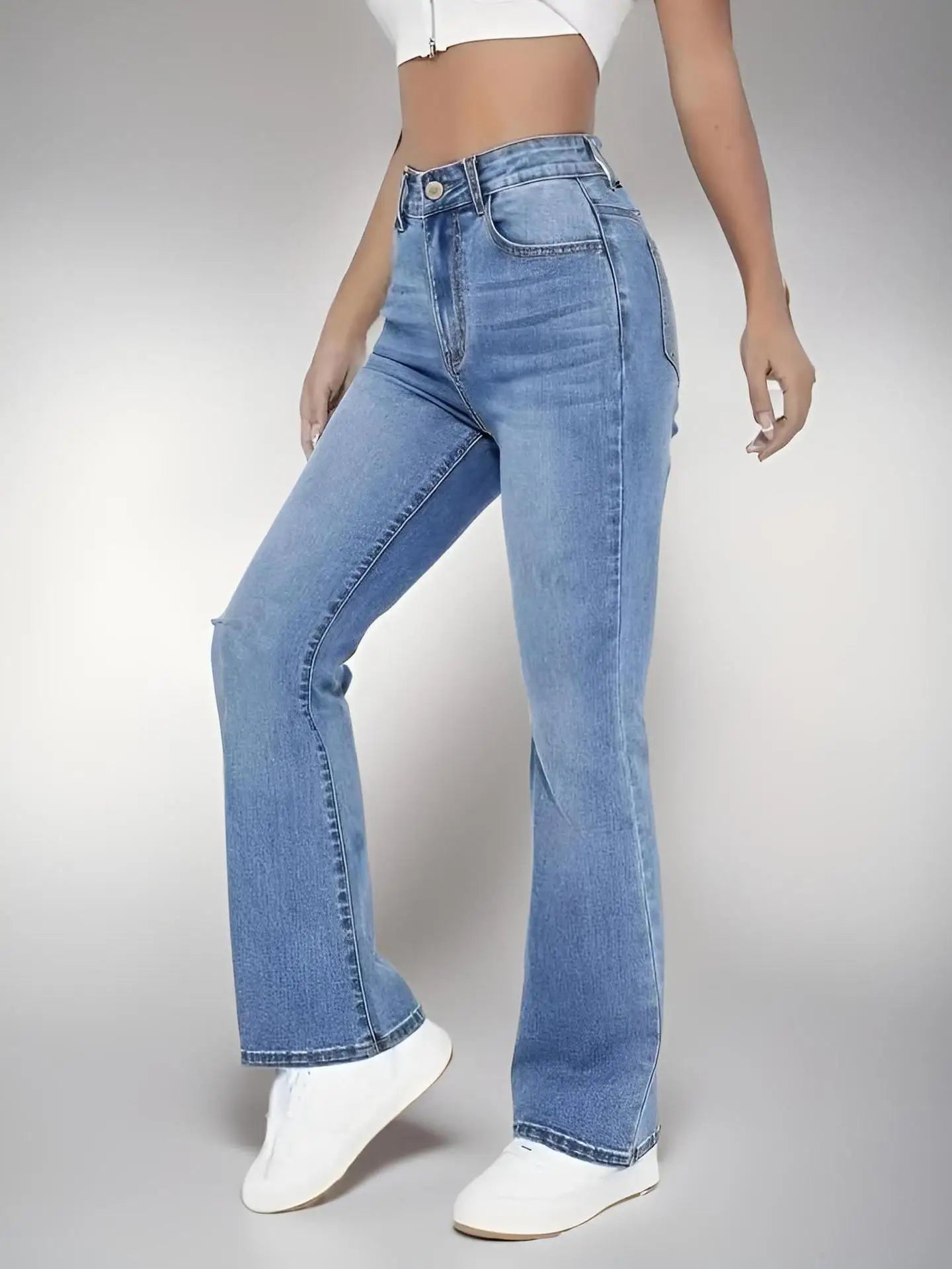 Denim trousers for women