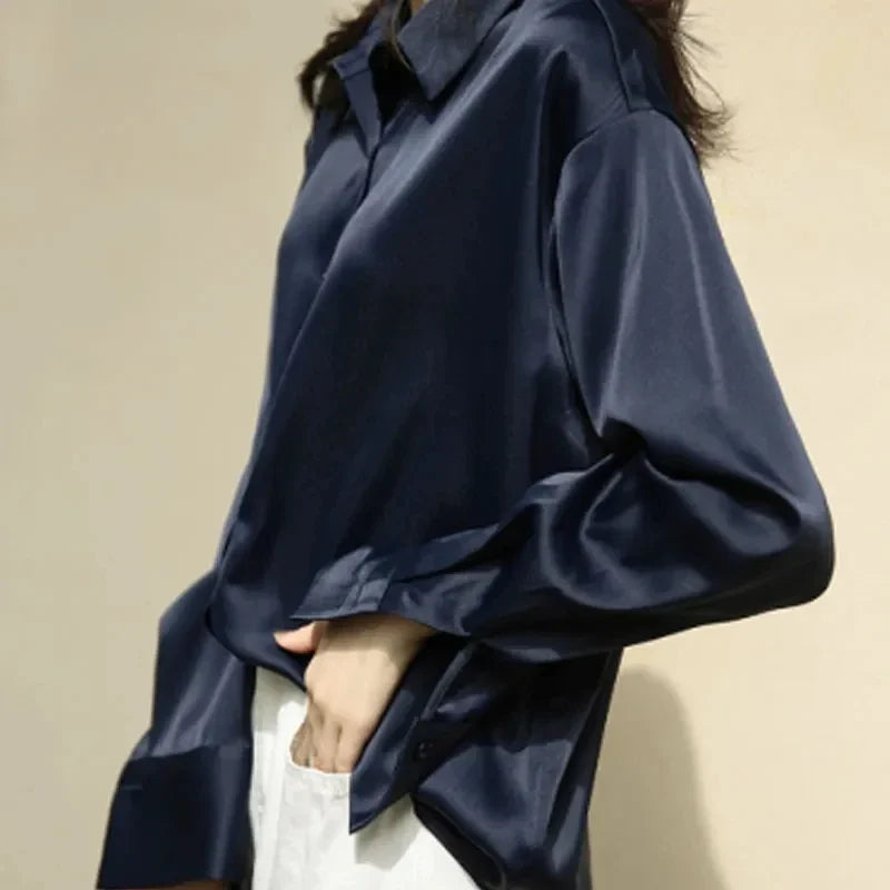 Satin shirts for women