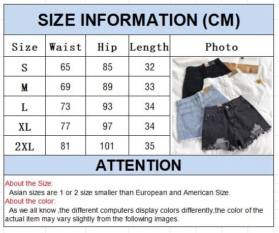 Korean Denim Shorts