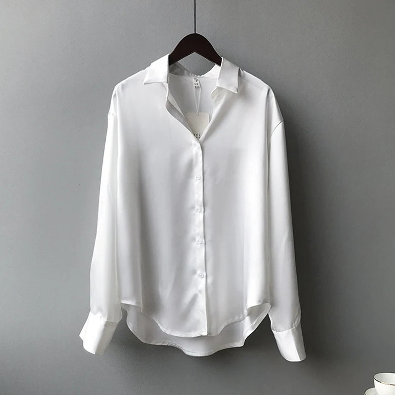 Satin shirts for women
