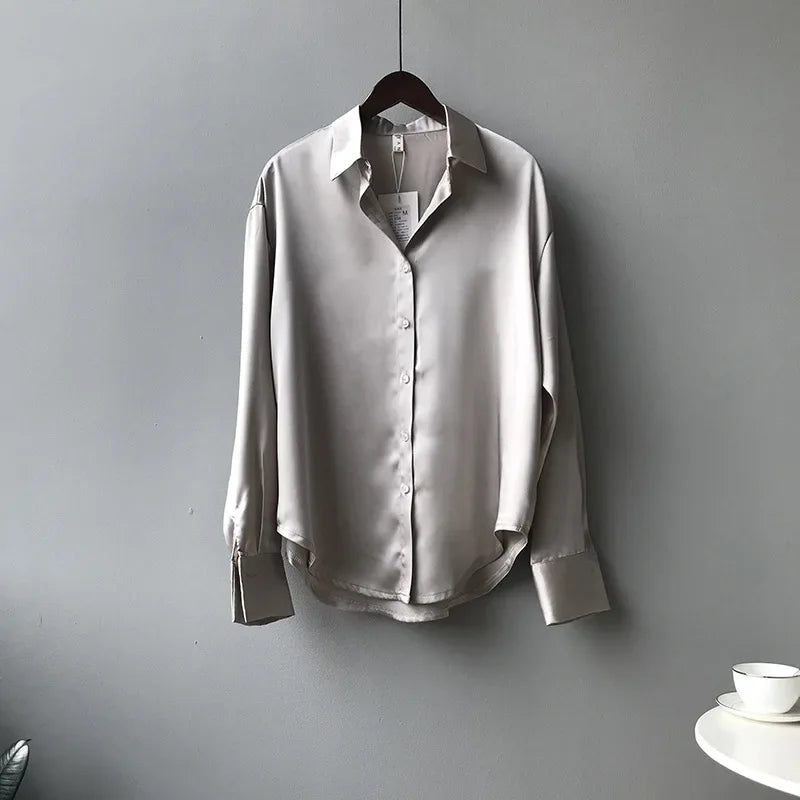 Satin shirts for women
