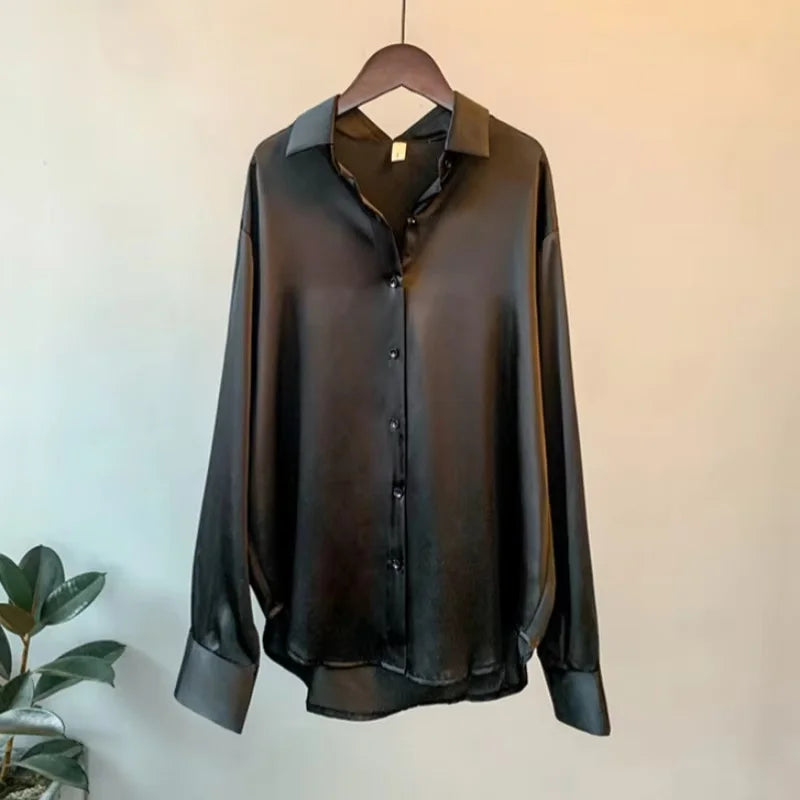 Satin shirts for women