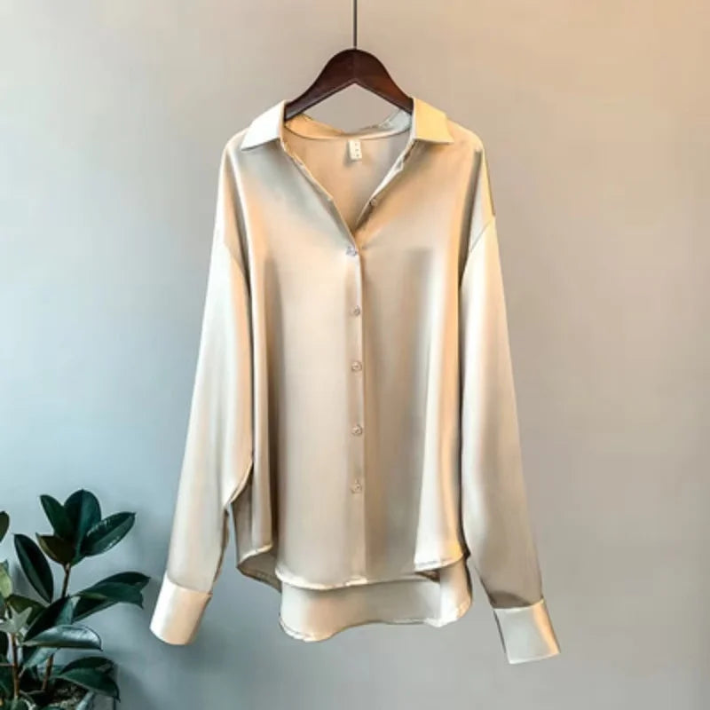 Satin shirts for women