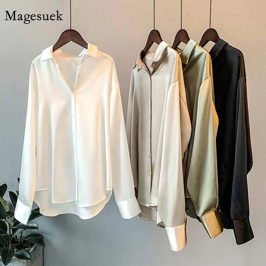 Satin shirts for women