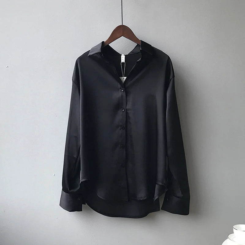Satin shirts for women
